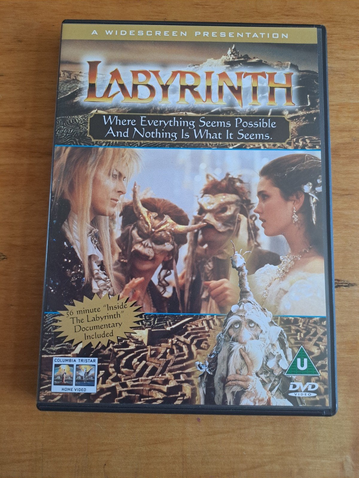 Labyrinth - David Bowie - DVD, Alle leeftijden, Ophalen of Verzenden, Zo goed als nieuw