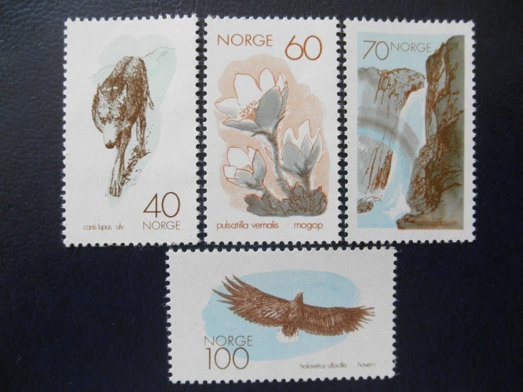 Postzegels Noorwegen 1970 wolf, vogels - cw. € 4,50 postfris, Ophalen of Verzenden, Noorwegen, Postfris