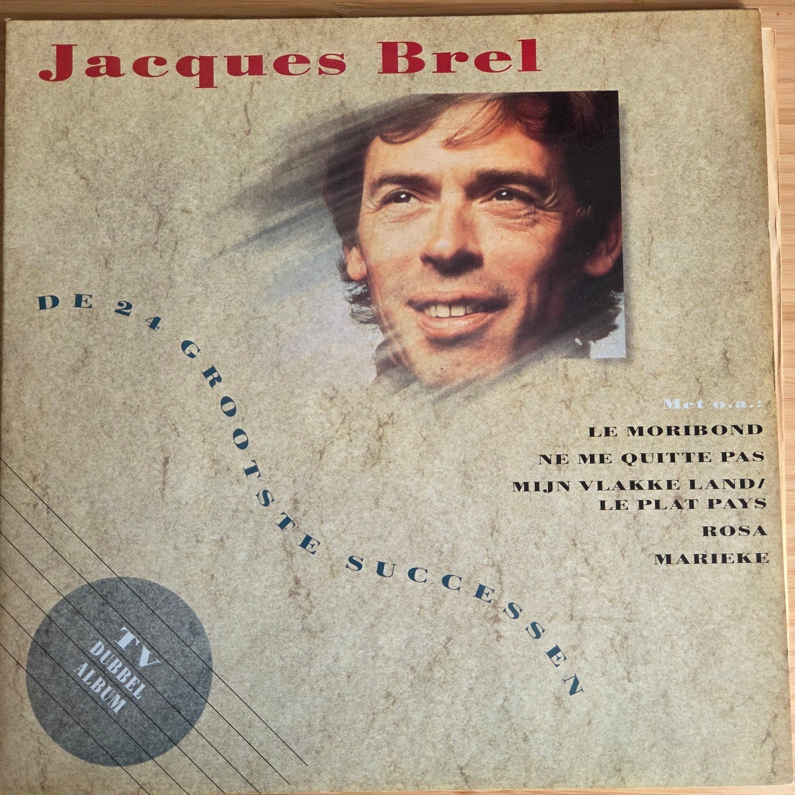 Jacques Brel - De 24 Grootste Successen 2LP, Cd's en Dvd's, Ophalen of Verzenden