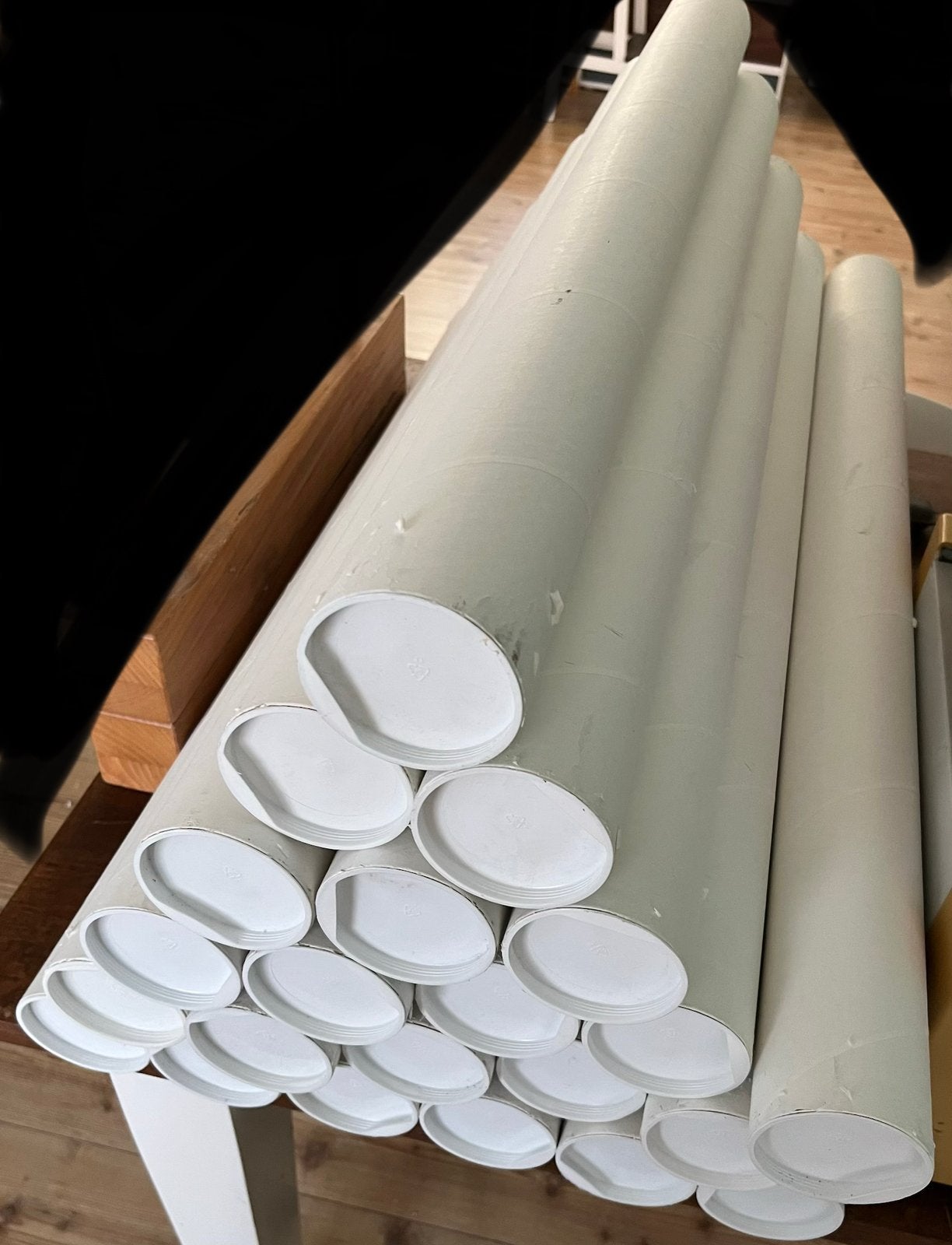 21 kartonnen posterkokers / verzendkokers – 87 cm, Ophalen, Zo goed als nieuw