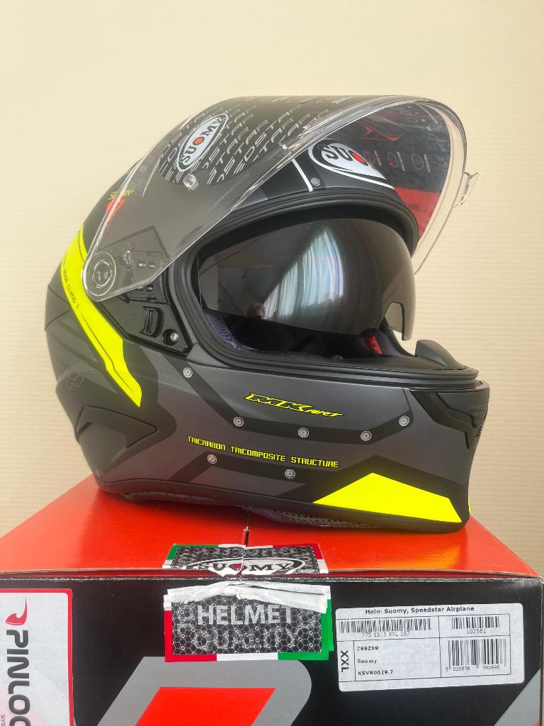 Suomy Speedstar Airplane XXL nieuw, Motoren, Kleding | Motorhelmen, Heren, Ophalen of Verzenden, Nieuw met kaartje, Overige merken
