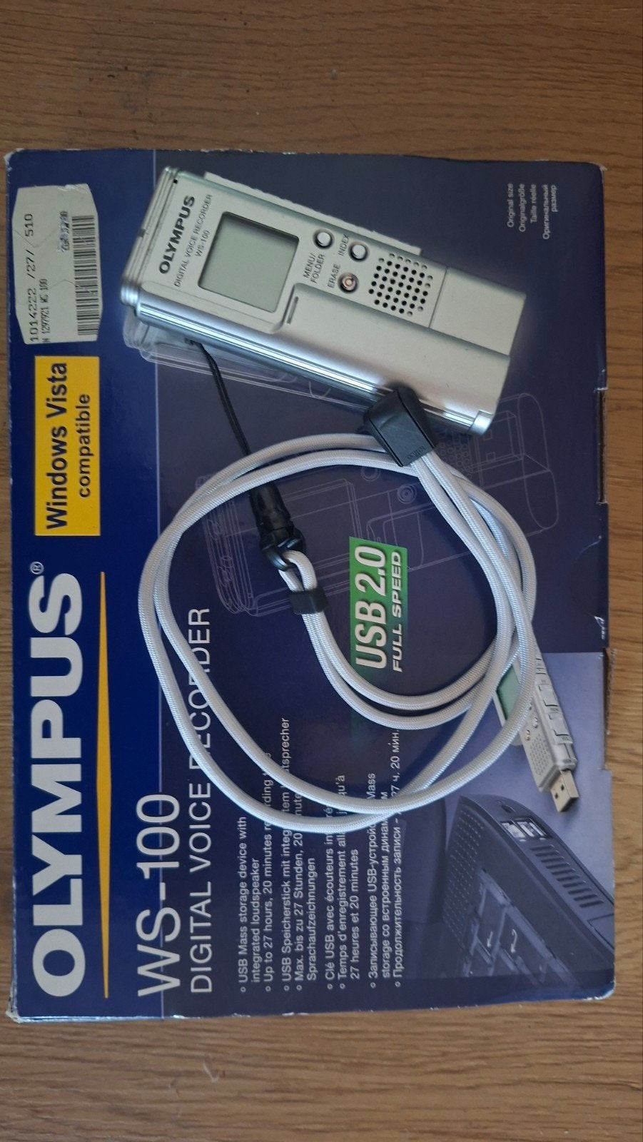 Olympus WS-100 EVP Recorder-ghost hunting, Ophalen of Verzenden, Zo goed als nieuw