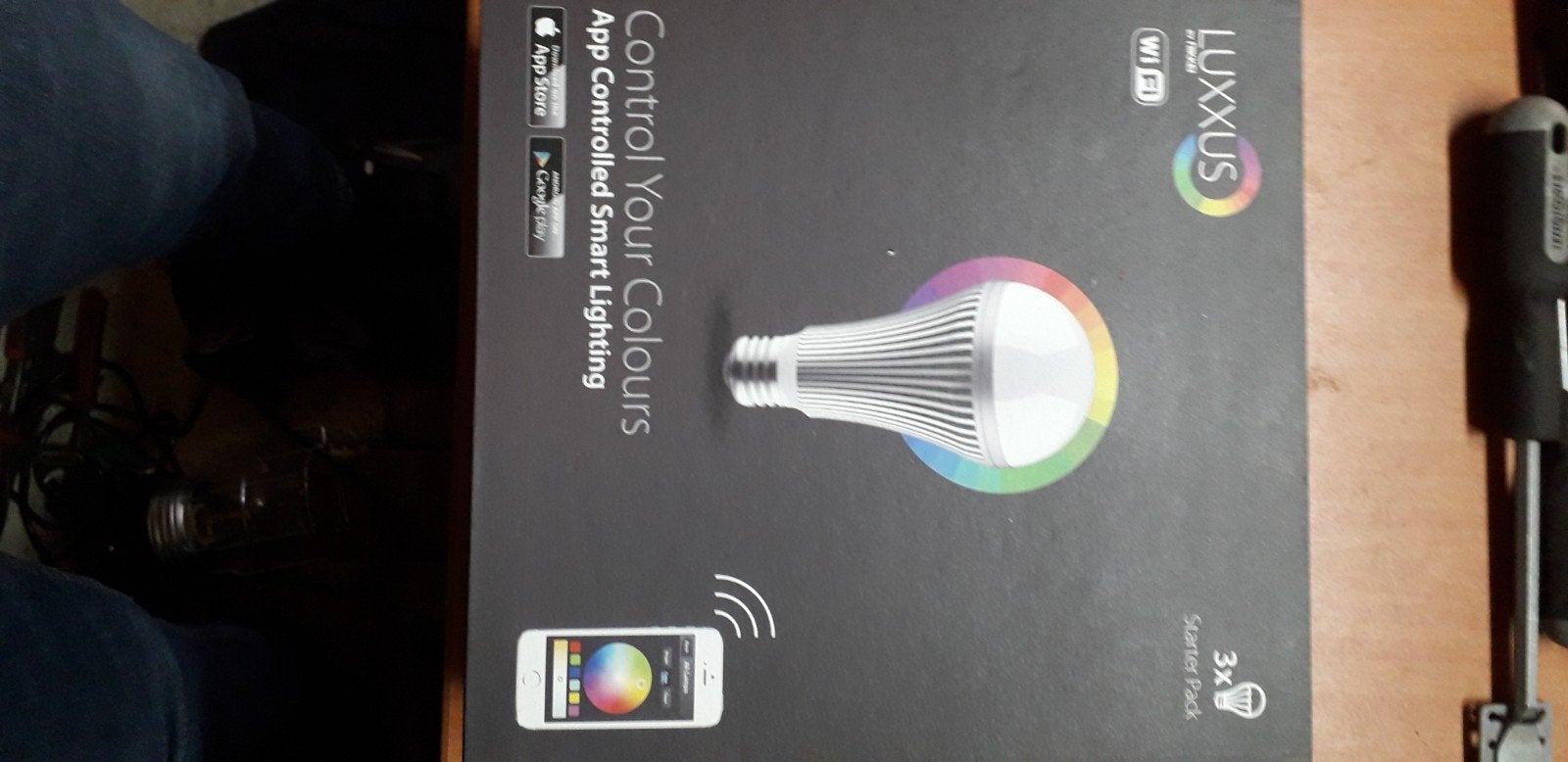 Luxxus Smart LED Lampen E27 Starter Pack (3 stuks), Ophalen of Verzenden, Nieuw, E27 (groot)