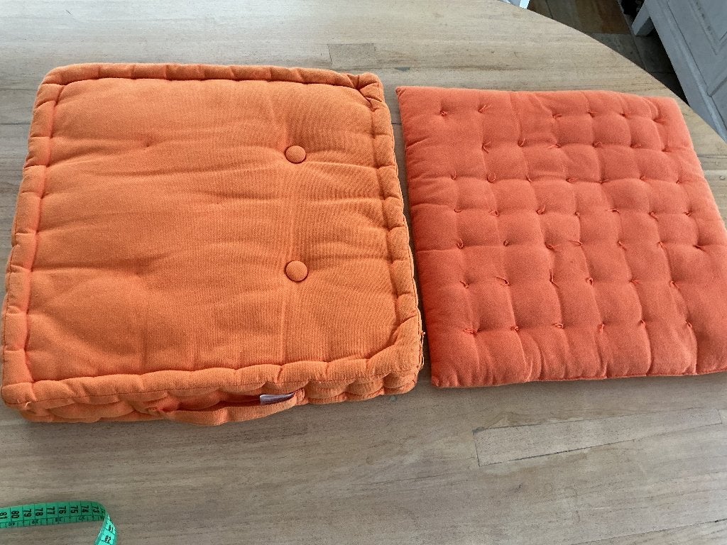 Tuinkussens oranje, Tuin en Terras, Ophalen of Verzenden, Gebruikt