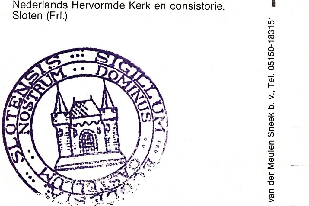 38419	Sloten	Fr Ned Herv kerk	_Nette  kaart Onbeschreven, Verzamelen, Ophalen of Verzenden, 1960 tot 1980, Ongelopen, Friesland