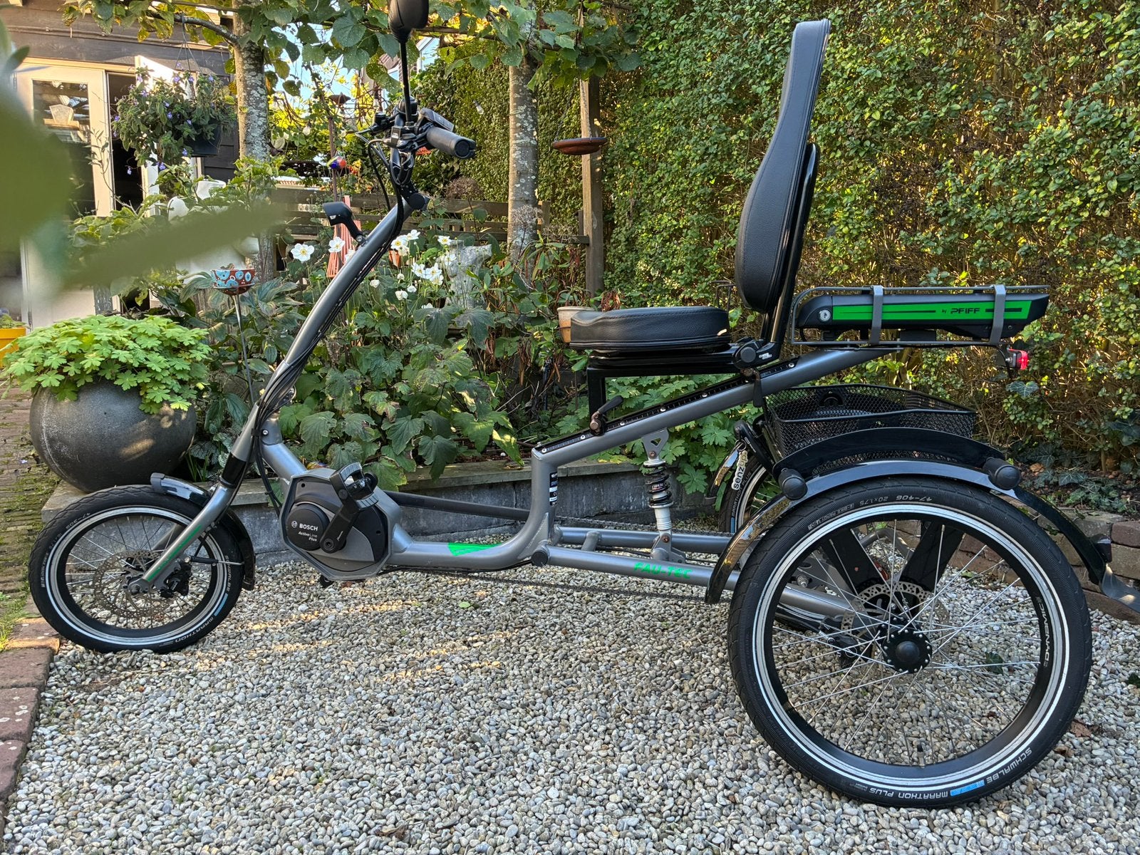 elektrische driewieler Pfautec Scoobo, Fietsen en Brommers, Ophalen, Zo goed als nieuw, Schijfrem, Pfautec