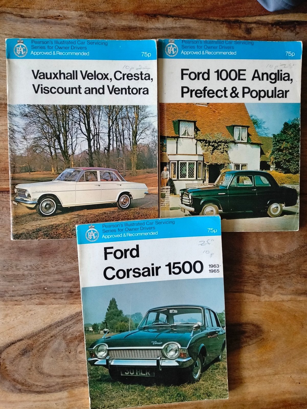 3x RAC handleidingen Vauxhall velox & Ford anglia, Ophalen of Verzenden
