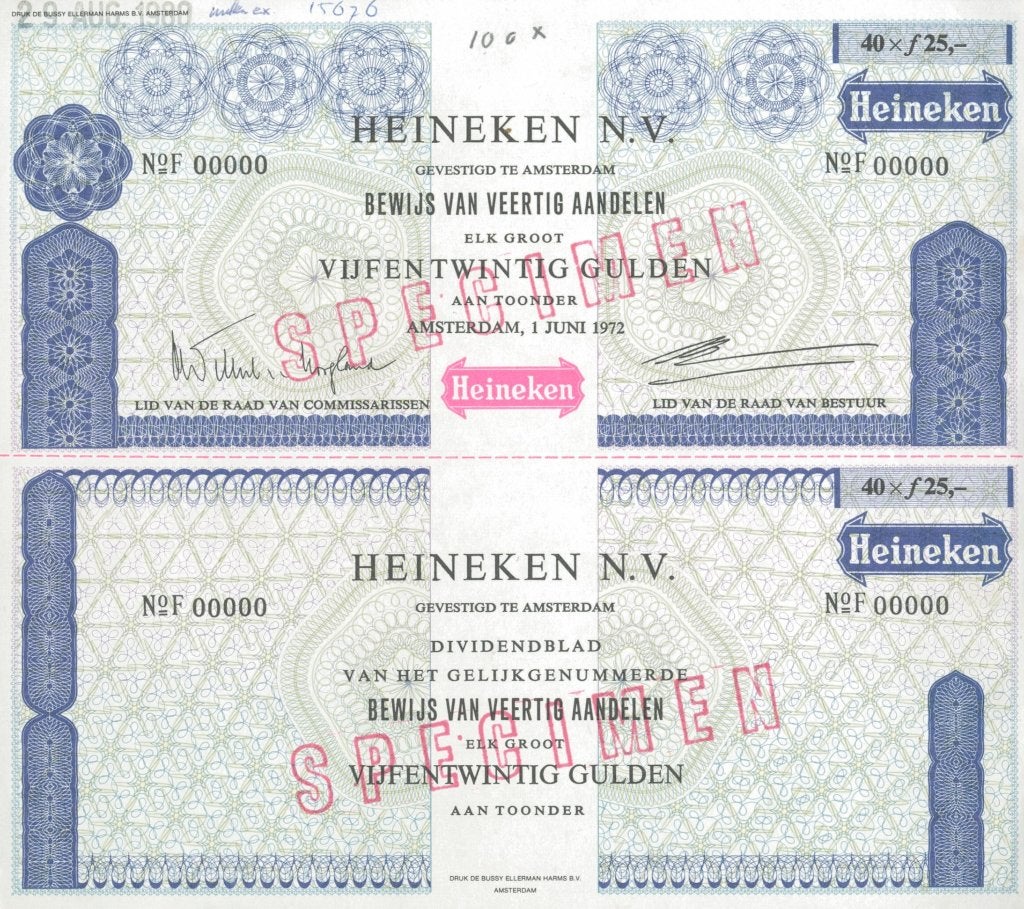 Heineken, Verzenden, 1970 tot heden, Aandeel