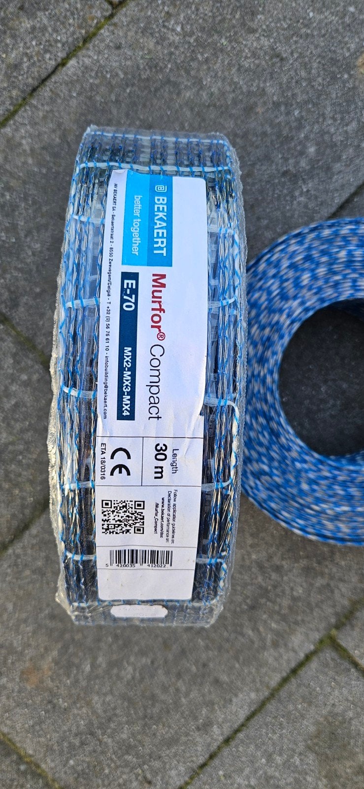 Bekaert Murfor Compact E-70 wapeningsnet 30m, Ophalen