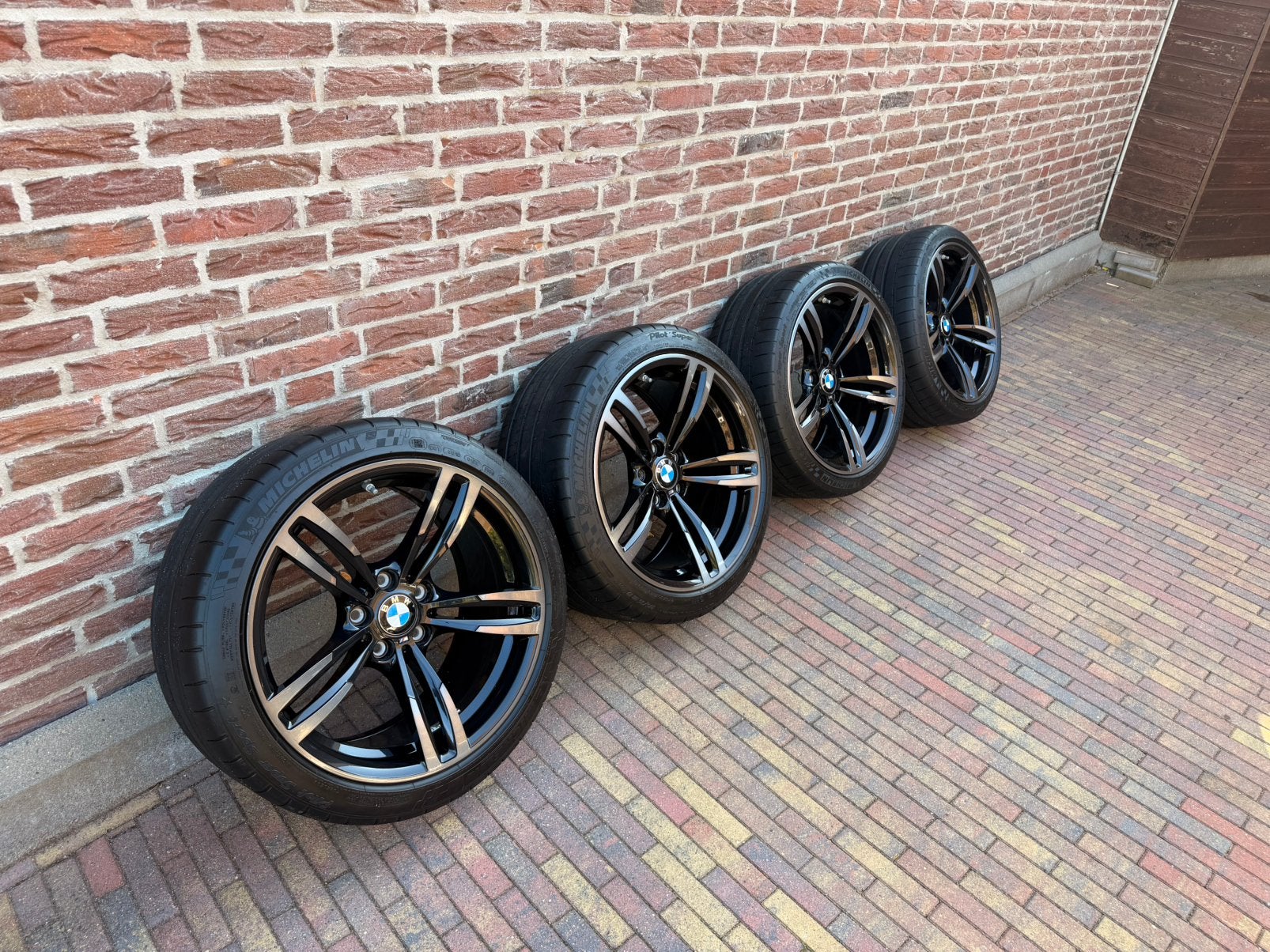 Bmw 437m 5x120 19 inch breedset velgen orgineel M2/M3/M4, Gebruikt, Velg(en), Personenwagen, Zomerbanden