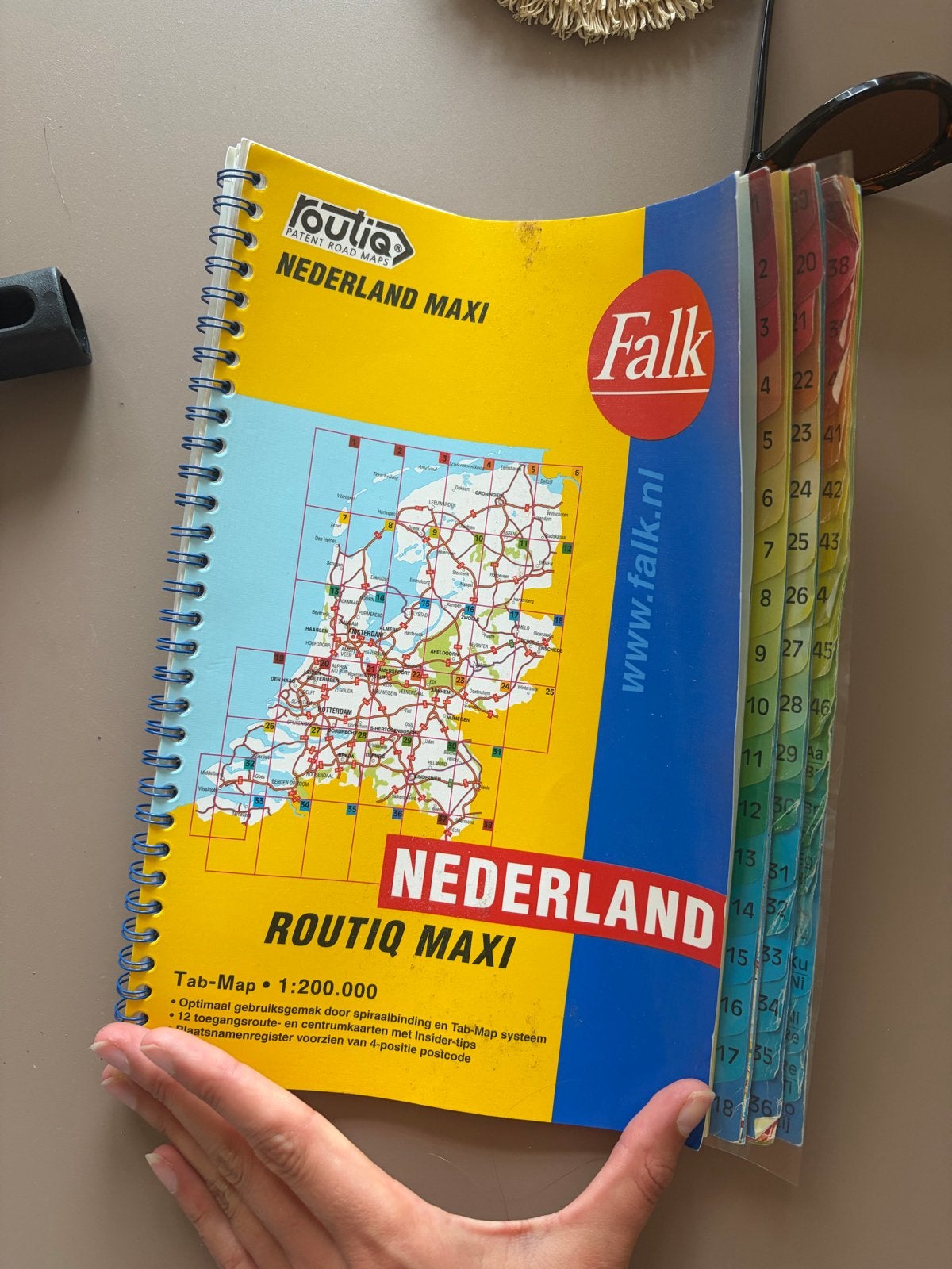Falk Routiq Maxi Nederland wegenkaart, Gelezen, 2000 tot heden, Ophalen of Verzenden, Landkaart