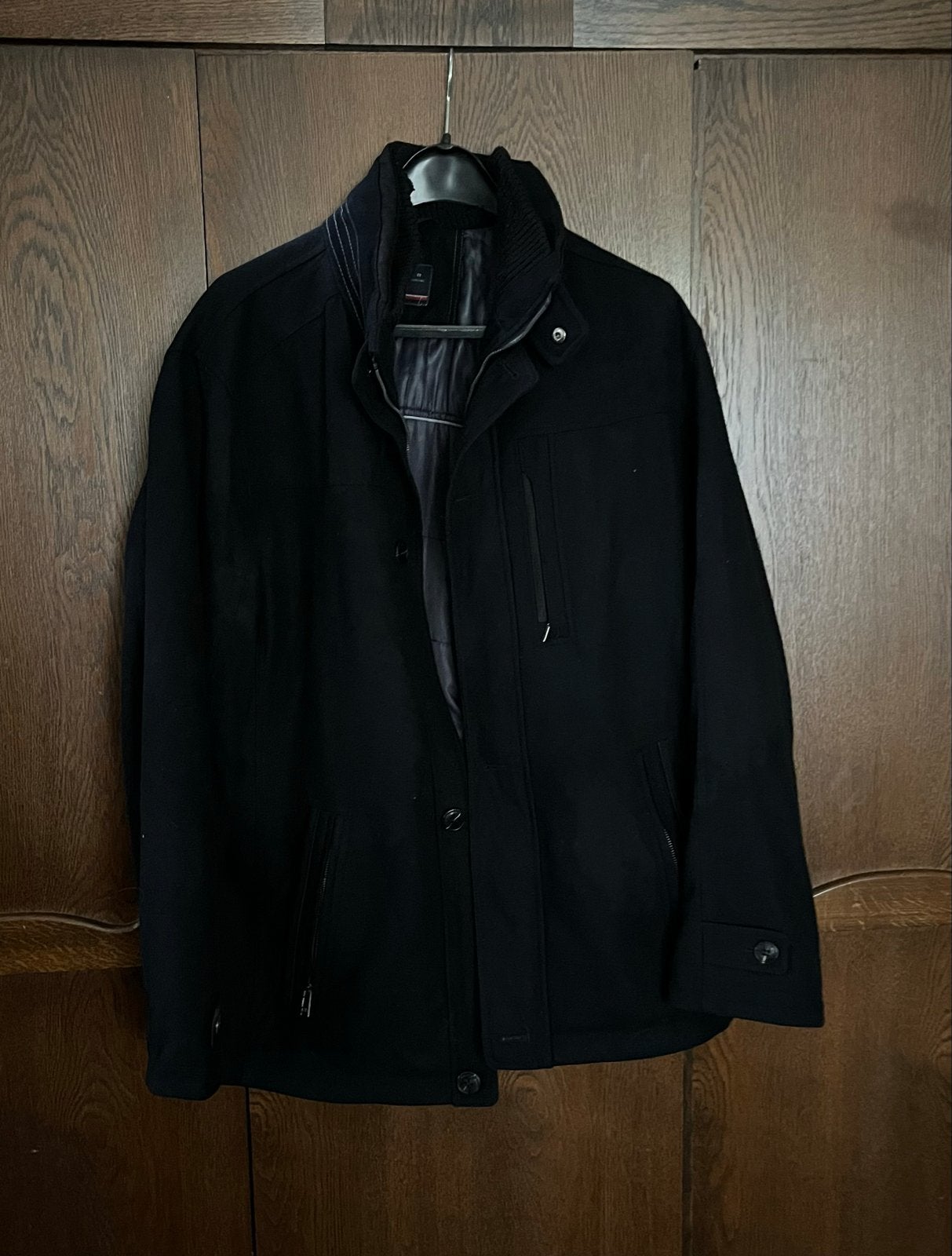 Jupiter Heren Winterjas - Zwart, Maat 54, Kleding | Heren, Ophalen of Verzenden, Gedragen, Maat 52/54 (L), Zwart