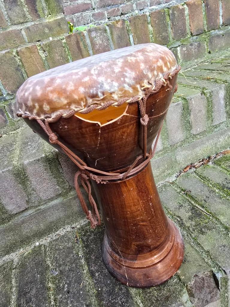 Mooie handgemaakte trommel, djembe, Ophalen of Verzenden, Gebruikt, Overige merken