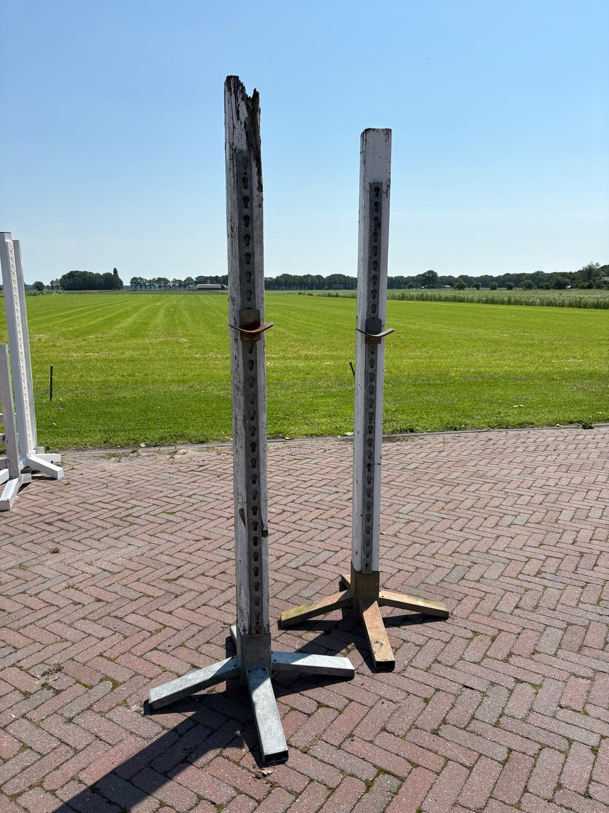 Hindernismateriaal, staanders en balken, Dieren en Toebehoren, Ophalen, Gebruikt, Springen