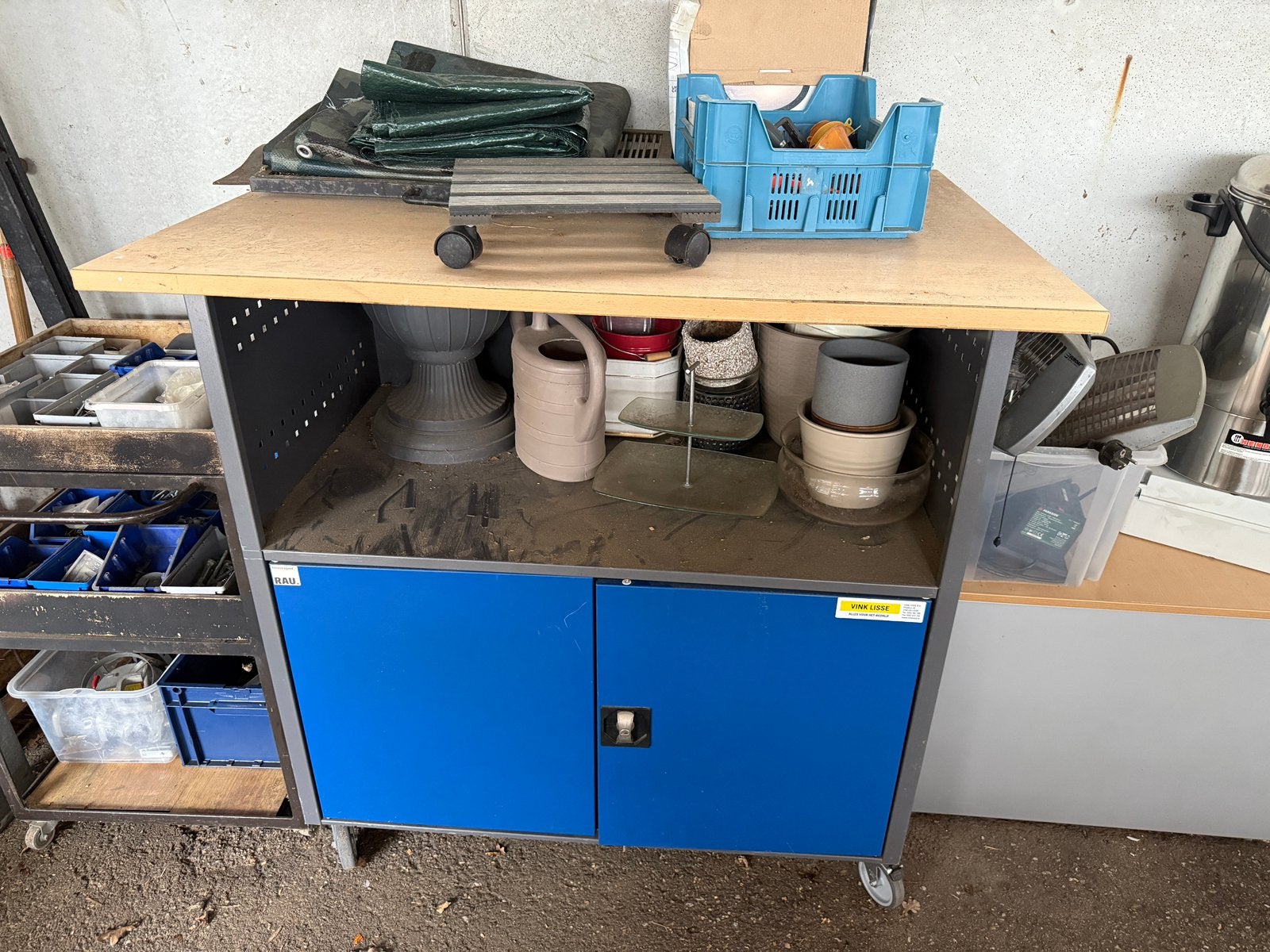 Werktafel met opbergruimte, Ophalen, Zo goed als nieuw