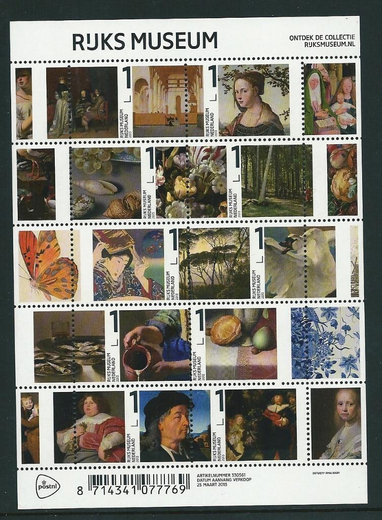 Vel Rijksmuseum no V3038, postfris, Ophalen of Verzenden, Postfris