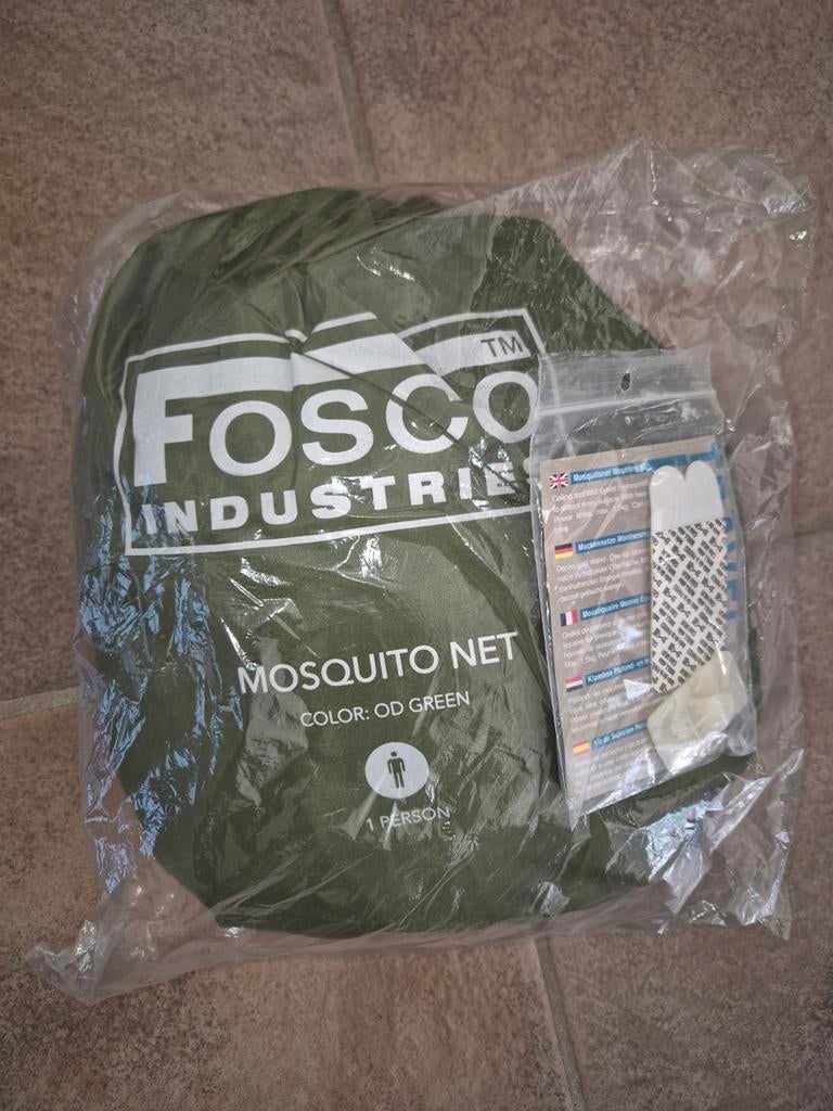 Nieuw Fosco Industrie Mosquito net OD klamboe 1 persoon, Caravans en Kamperen, Kampeeraccessoires, Ophalen of Verzenden, Nieuw