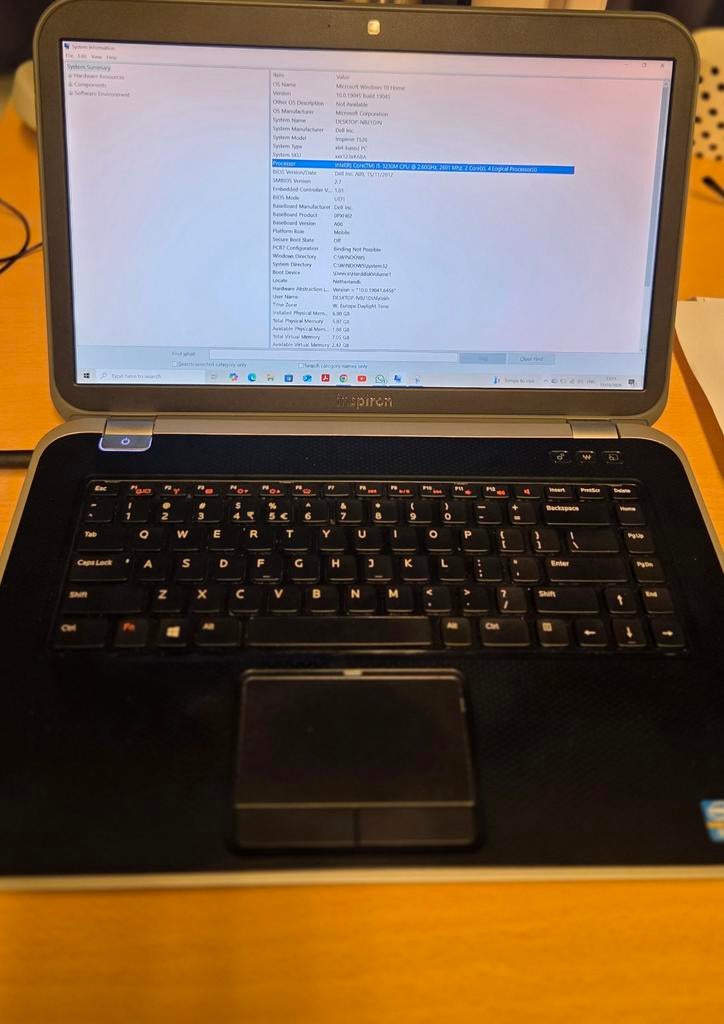 Dell Inspiron 7520 - Intel Core i5, 6GB RAM, 15 inch., Gebruikt, HDD, 2 tot 3 Ghz, Onbekend