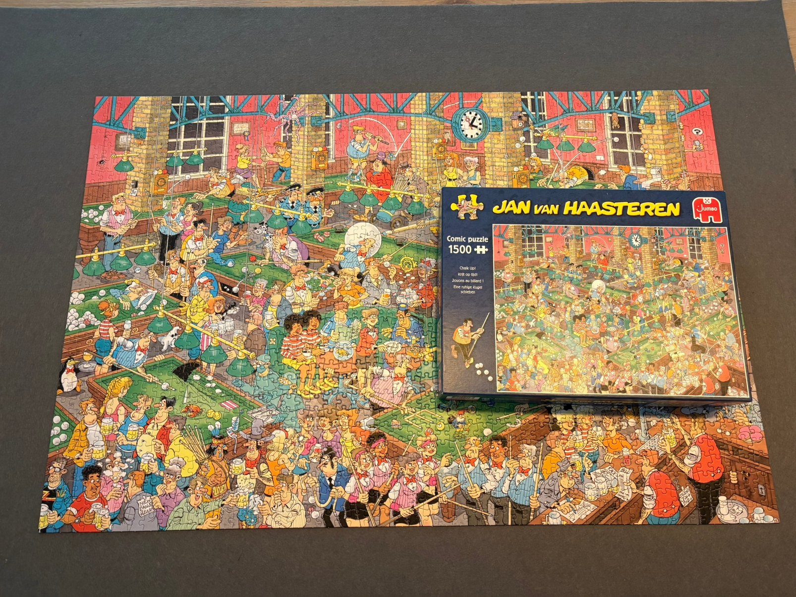 Jan van Haasteren 1000 stukjes, Hobby en Vrije tijd, Denksport en Puzzels, Ophalen, 500 t/m 1500 stukjes, Zo goed als nieuw, Legpuzzel