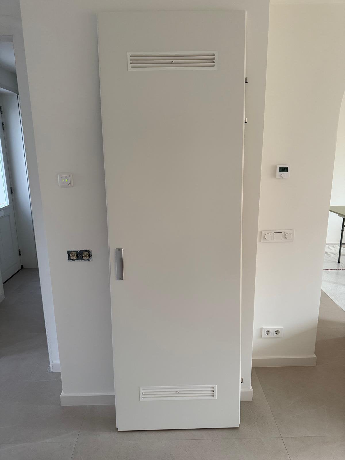 Svedex meterkast deur sleutel/schatnier 231,5x83 links met, Gebruikt, 80 tot 100 cm, 215 cm of meer, Binnendeur