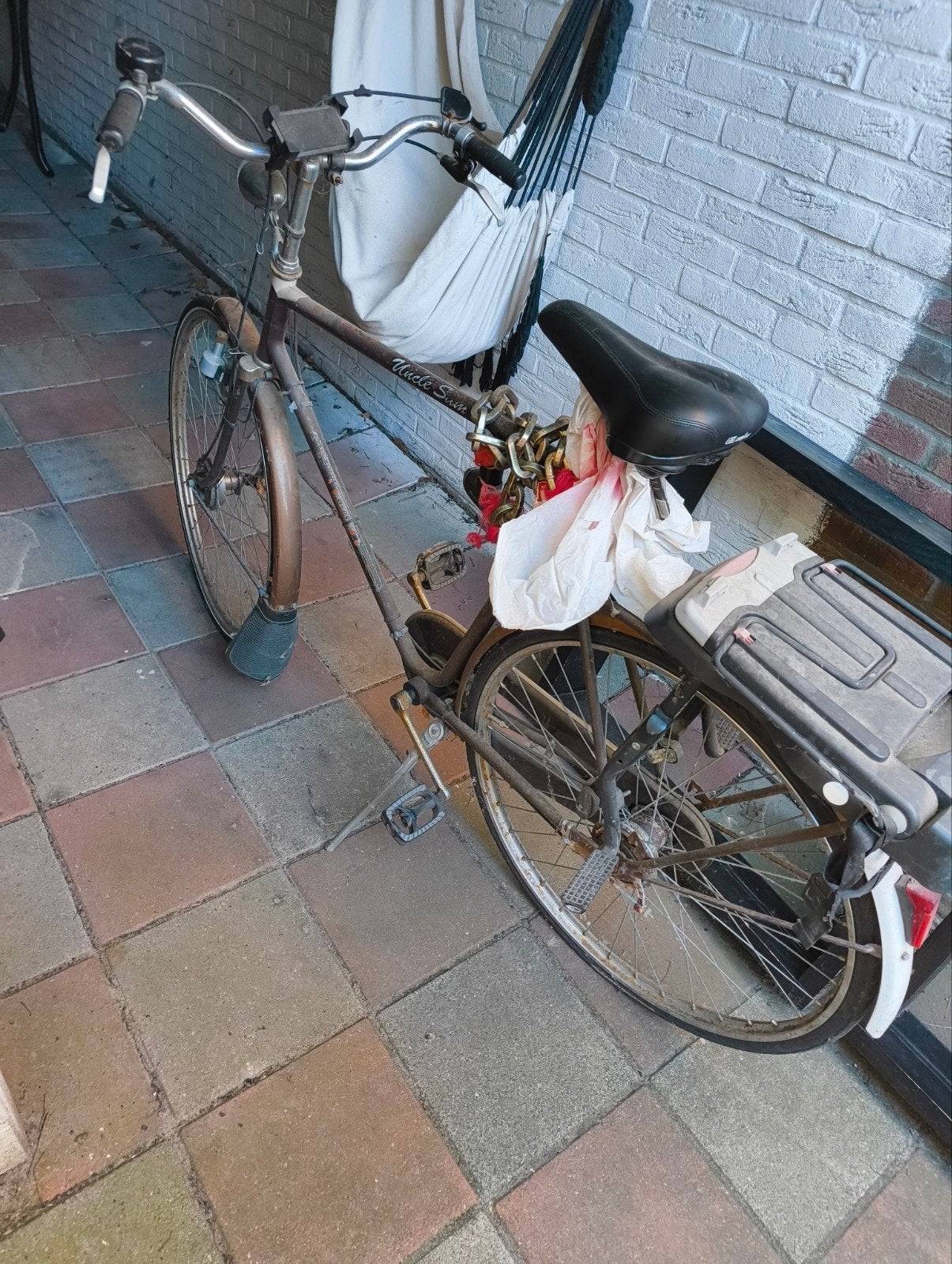 heren fiets gratis, Ophalen