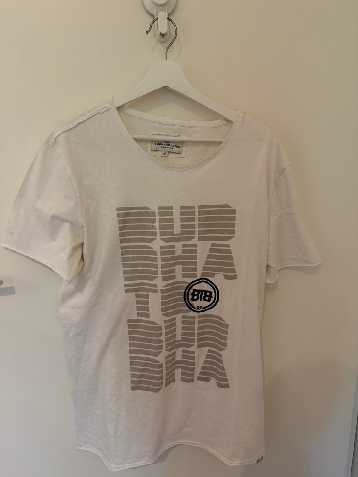 Buddha to Buddha T-shirt maat XL, Kleding | Heren, Verzenden, Gedragen, Maat 56/58 (XL), Wit