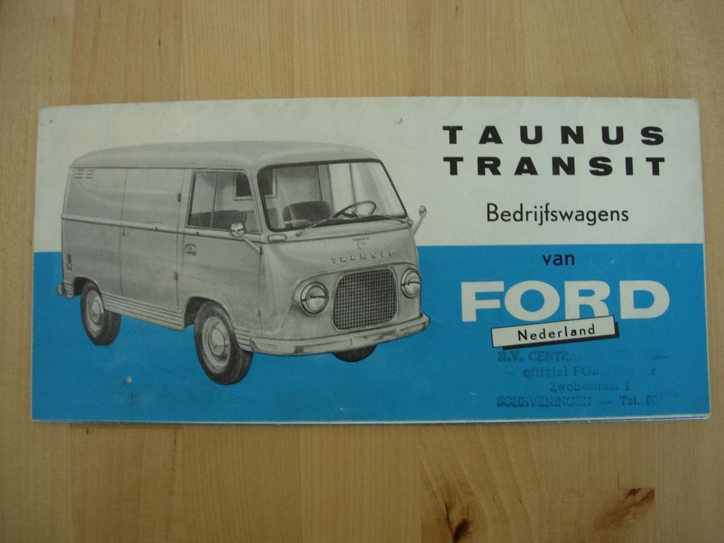 Ford Taunus Transit Brochure 1962 – TT1000 TT1250, Gelezen, Ford, Ophalen of Verzenden, Ford