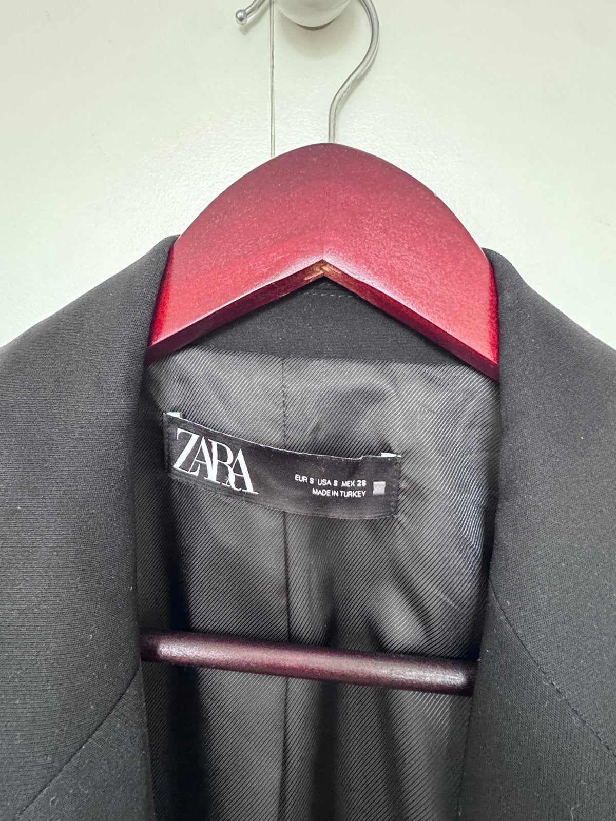 Zwarte Zara Blazer met Oprolbare Mouwen - Maat S, Ophalen, Zwart, Zo goed als nieuw, Jasje