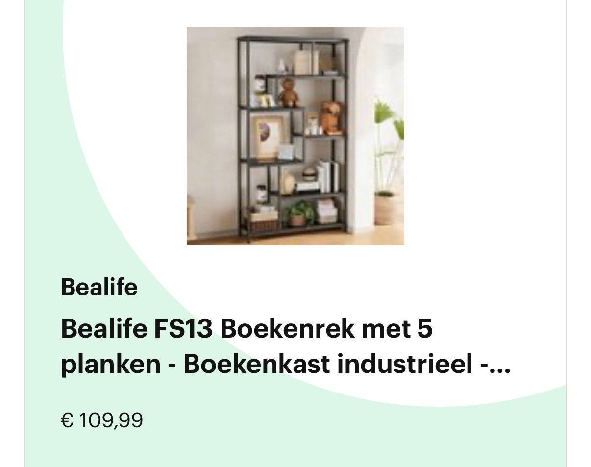 Boekenkast, Ophalen, 150 tot 200 cm, Zo goed als nieuw, Hout ijzer