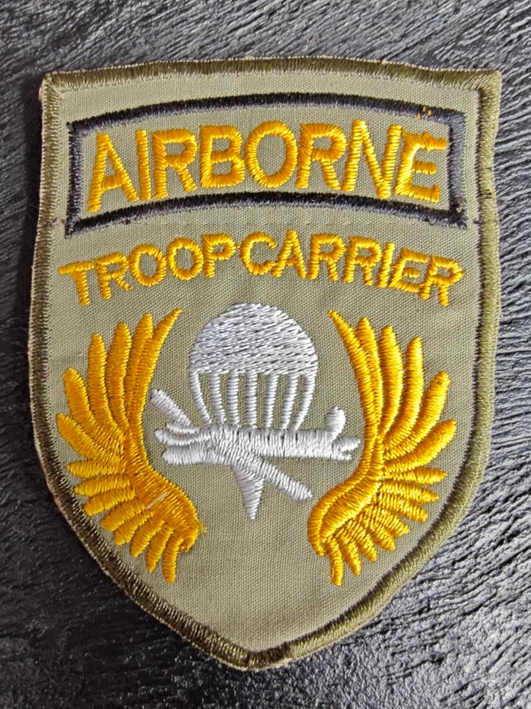 Patch Airborne Troop Carrier Military  - Vietnam War periode, Ophalen of Verzenden, Landmacht, Amerika, Embleem of Badge