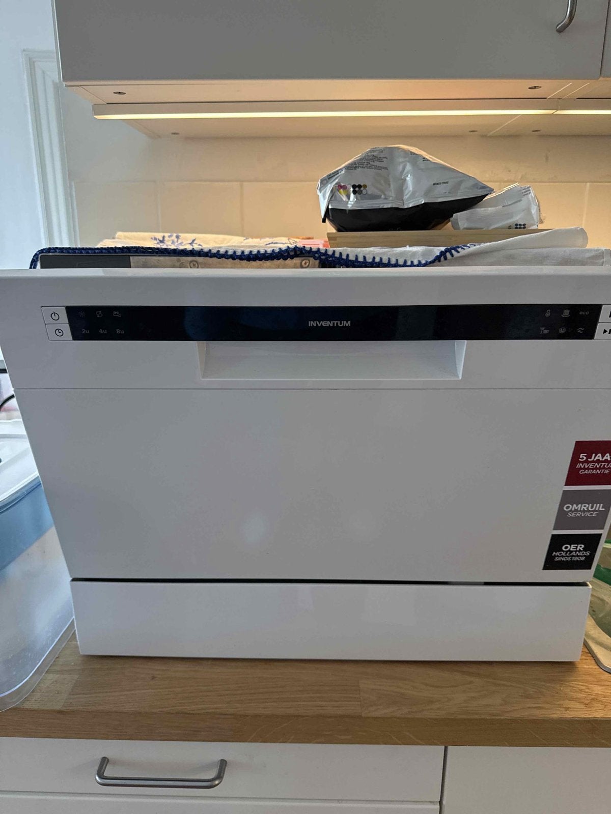 Inventum Vrijstaande Vaatwasser - Compact en Efficiënt, Ophalen, Minder dan 45 cm, Minder dan 10 liter, Zo goed als nieuw