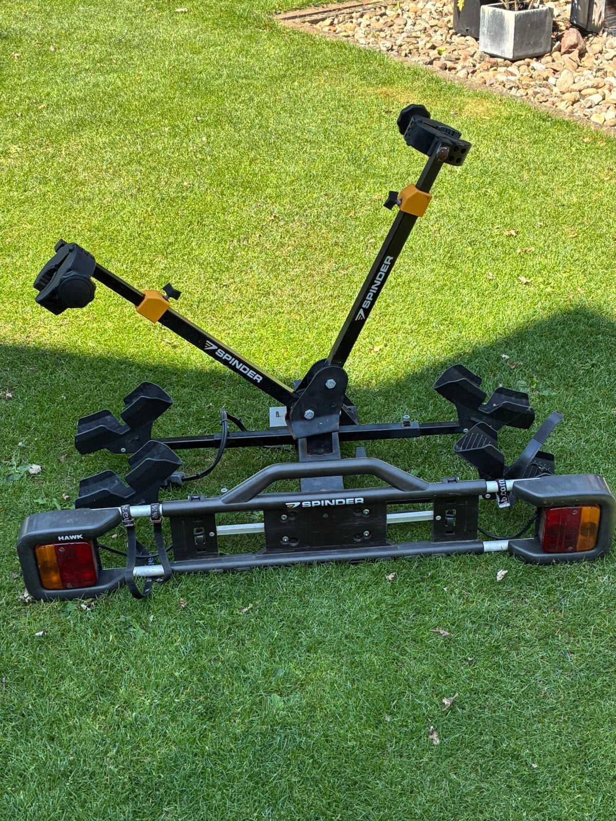 Fietsdrager Spinder Hawk, Auto diversen, Fietsendragers, Ophalen, 2 fietsen, Gebruikt, Trekhaakdrager