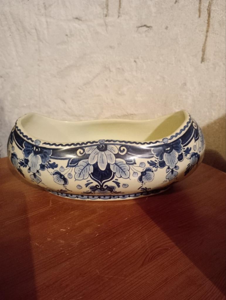 Delfts blauwe fruitschaal Regina handgeschilderd, Ophalen of Verzenden