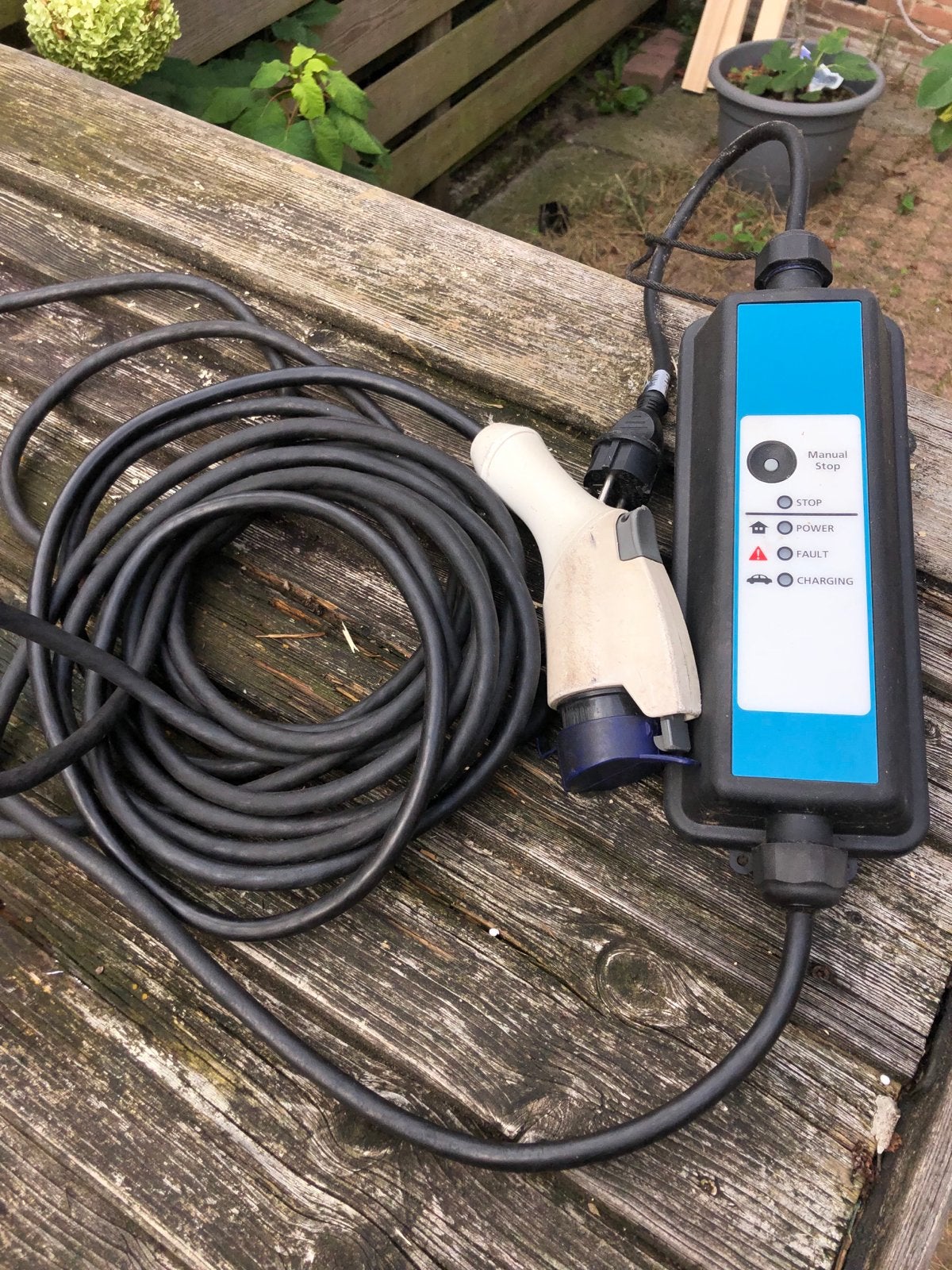 Draagbare EV Laadkabel Type 2 - (8 meter long), Ophalen of Verzenden, Zo goed als nieuw, Laadkabel