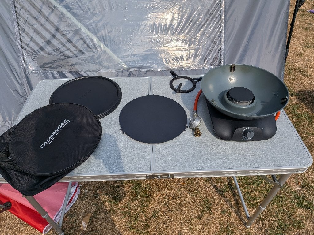Campingaz 360 Grill, Ophalen, Gebruikt