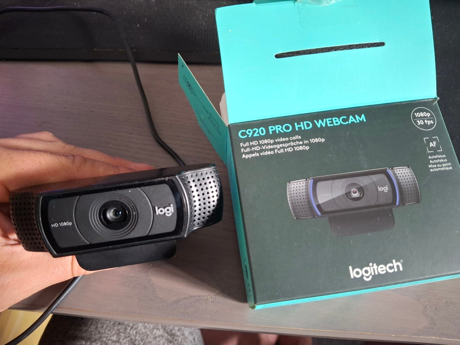 Logitech 960-001055, Computers en Software, Webcams, Logitech, Zo goed als nieuw, Android, Bedraad