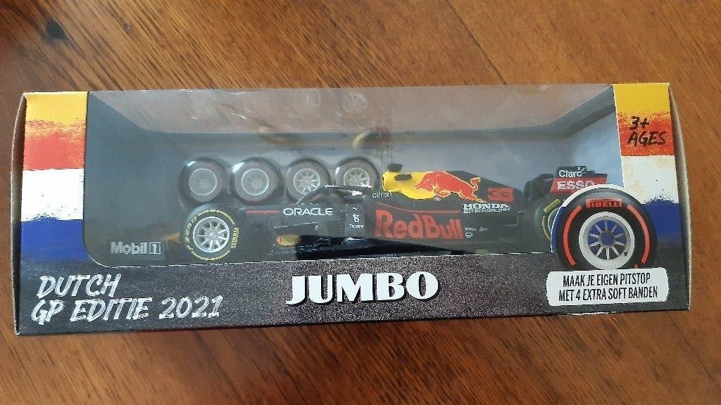 Max Verstappen RB16B 2021 Red Bull Racing Jumbo, Ophalen of Verzenden, Nieuw, Auto, Bburago