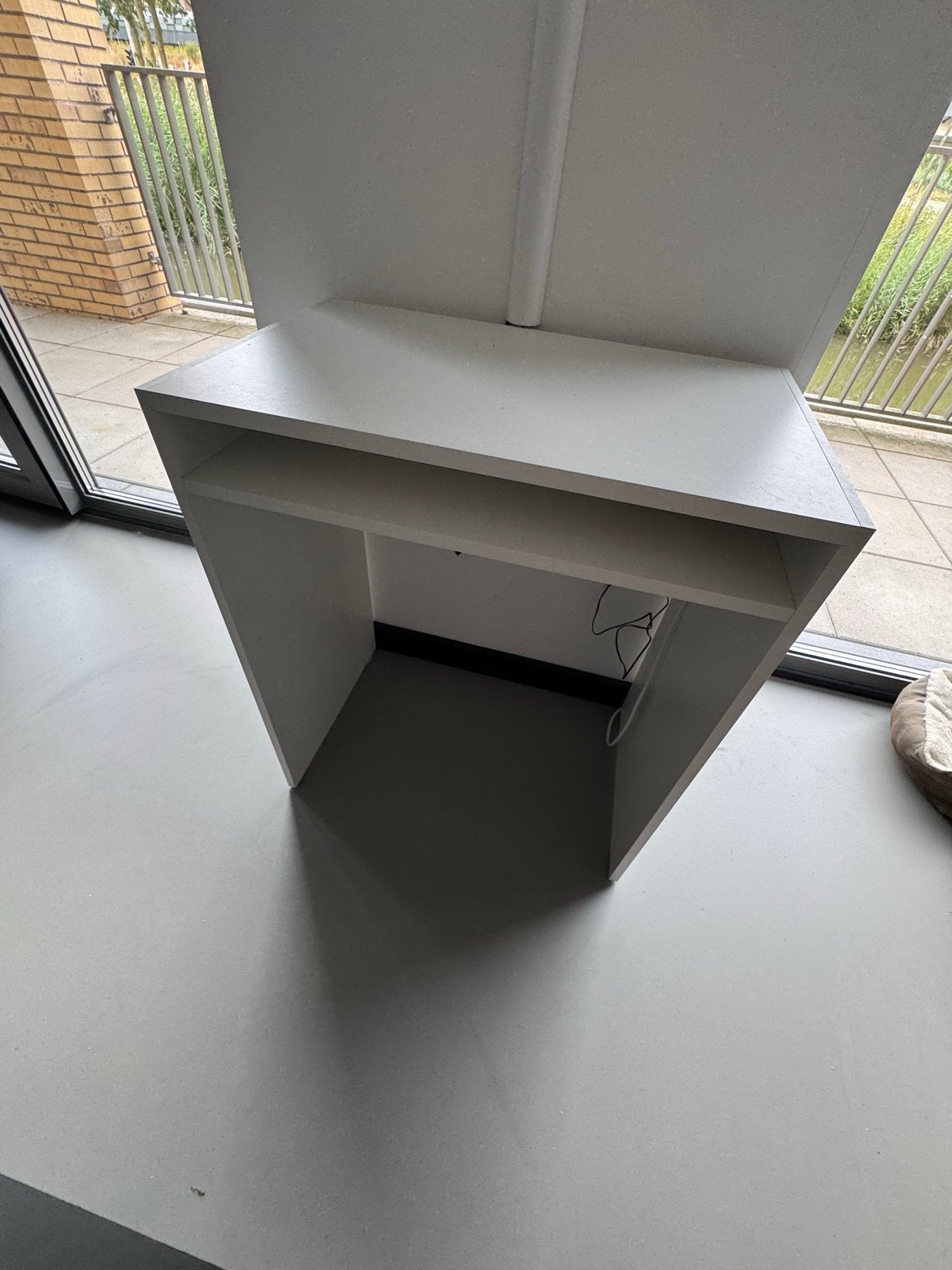IKEA TORALD Bureau – Wit – 65x40 cm, Ophalen, Opbergruimte, Gebruikt, Spaanplaat of MDF