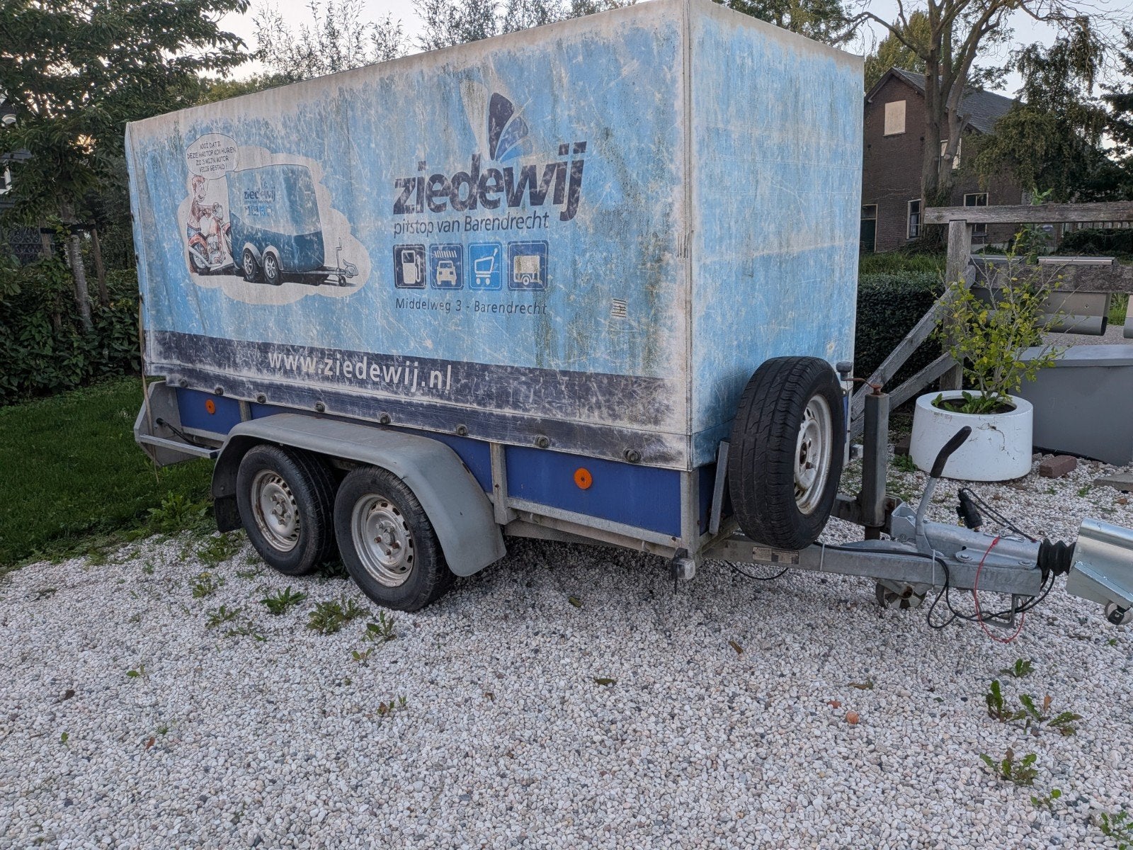 Anssems aanhanger 130x300 -  2000 kg – geremd - tandemasser, Auto diversen, Ophalen, Gebruikt