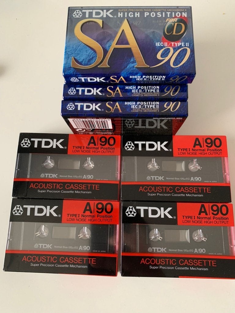 TDK audio cassettebandjes geseald, Cd's en Dvd's, Cassettebandjes, Nieuw in verpakking, Onbespeeld, Overige genres, 2 t/m 25 bandjes