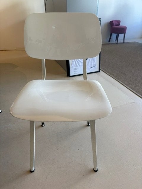 arend revolt stoelen 4, Huis en Inrichting, Ophalen, Gebruikt, Wit, Metaal
