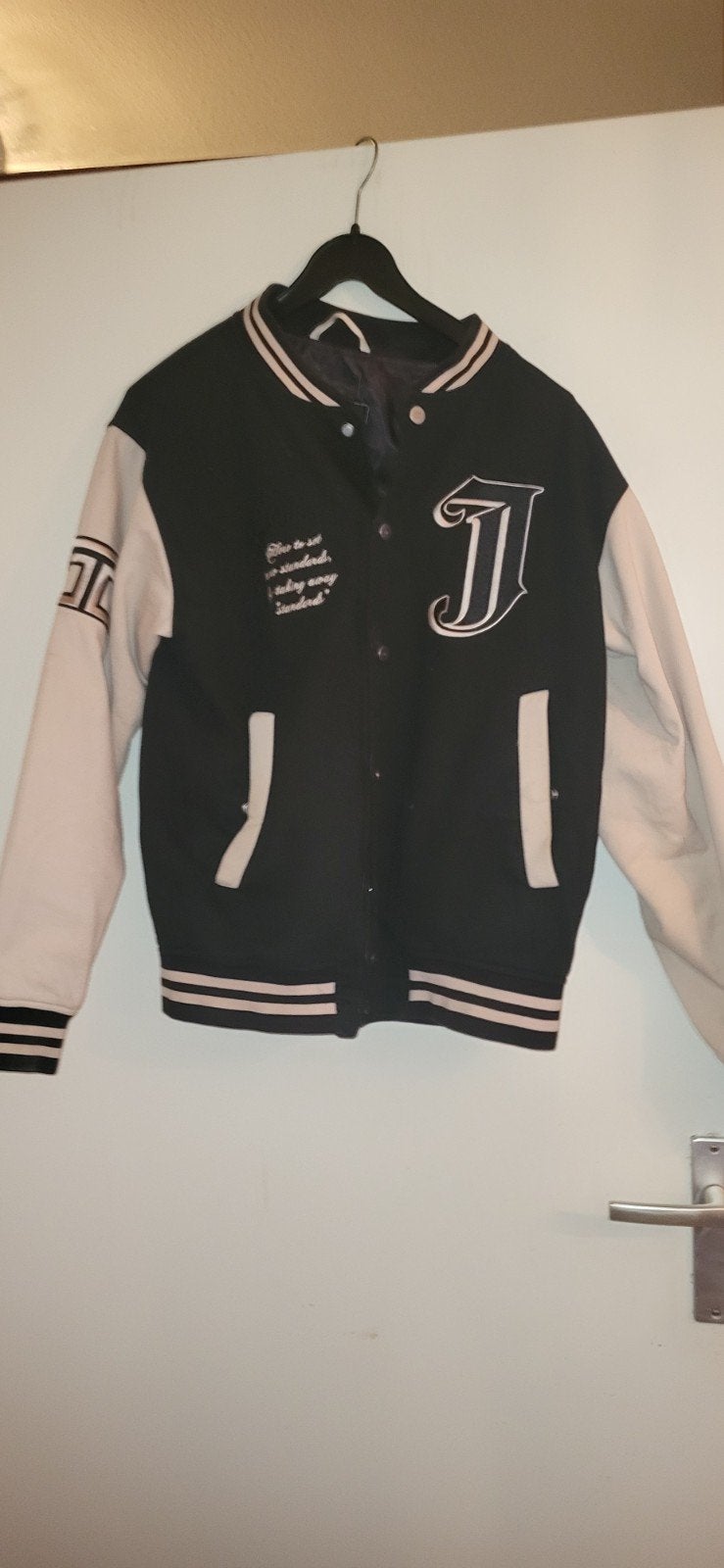Jordge Custom Jas - Varsity Jacket, Jorgse custom, Ophalen, Maat 36 (S), Zwart