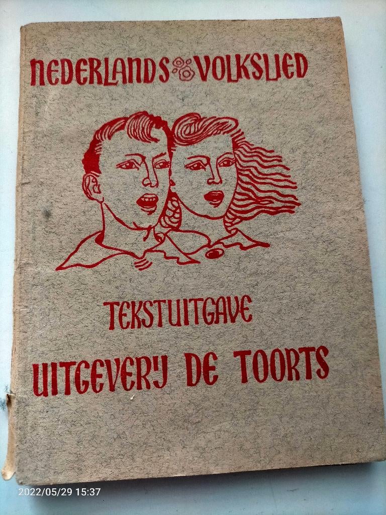 Oud Nederlands zang volkslied boekje, Ophalen of Verzenden, Gelezen