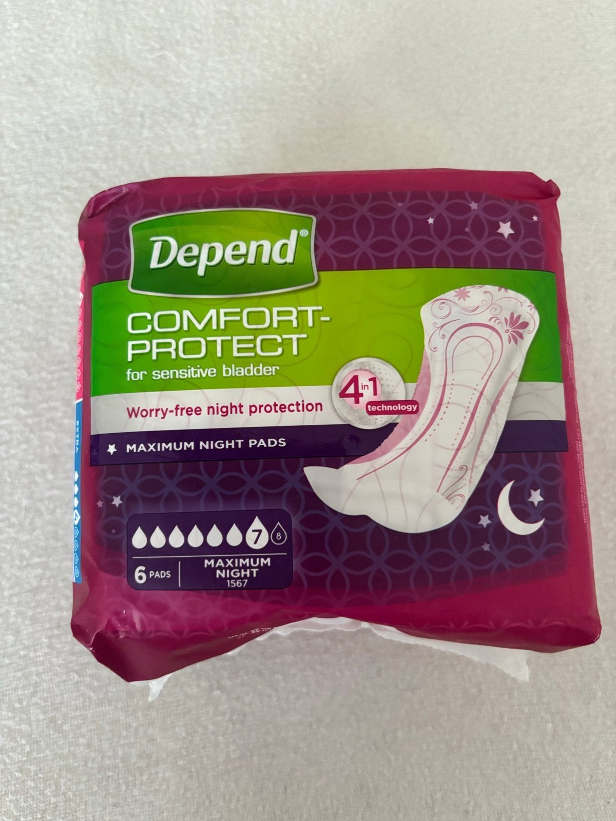 Depend incontinent verband voor de nacht, Ophalen of Verzenden, Nieuw