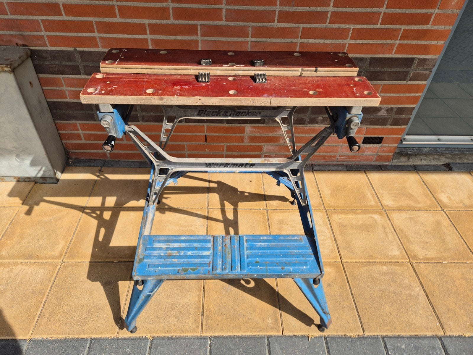 Zeer oud en degelijk Black & Decker Workmate werkbank, Ophalen, Gebruikt, 70 tot 120 cm, Bankschroef