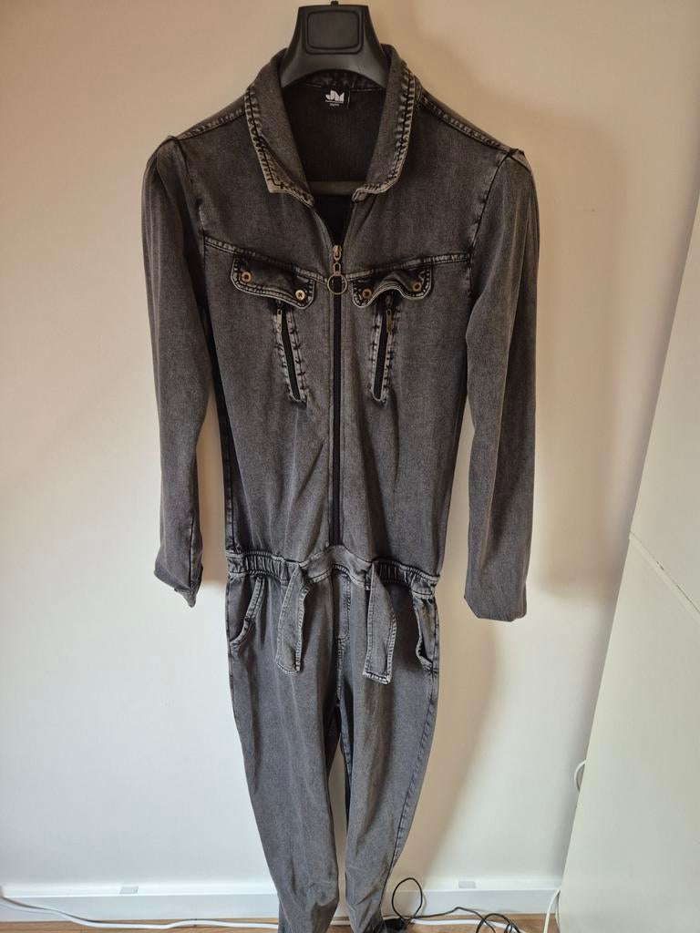 Stoere jumpsuit grijs s, Kleding | Dames, Jumpsuits, Ophalen of Verzenden, Zo goed als nieuw, Maat 34 (XS) of kleiner, Grijs
