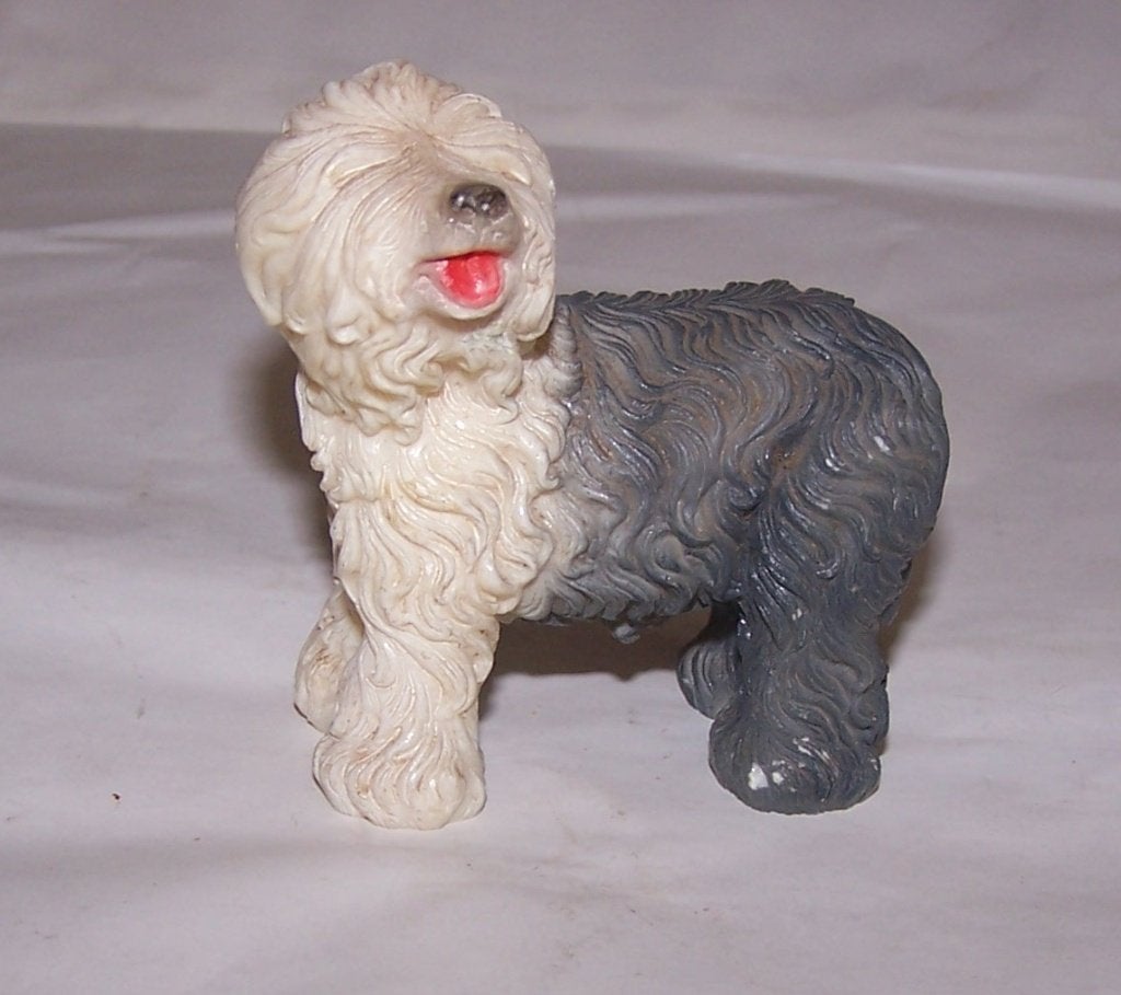 Vintage Bobtail Hond Beeldje - Decoratief Verzamelaarsitem., Ophalen of Verzenden, Zo goed als nieuw, Dier