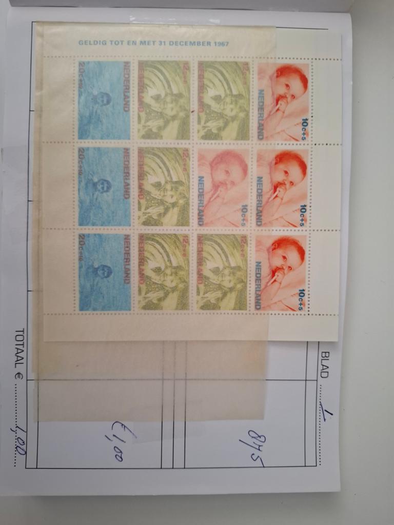 Gelopen rondzendboekje B, Postzegels en Munten, Postzegels | Nederland, Ophalen of Verzenden
