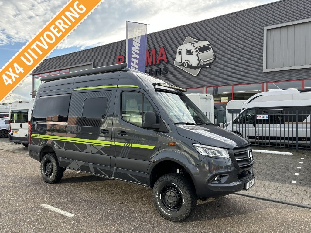 Hymer Grand Canyon S Crossover 4x4 offroad automaat Mercedes, Luifel, Buscamper of Camperbus, Ringverwarming, Tot en met 2