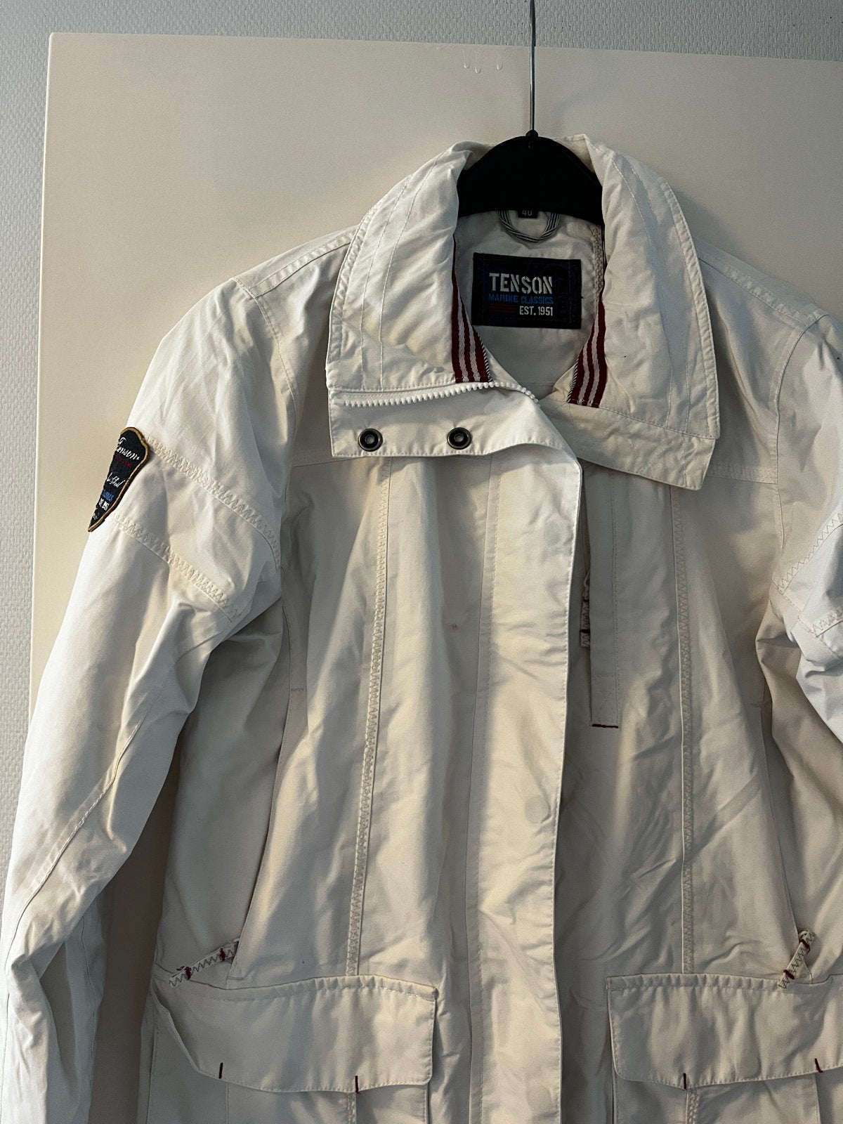 Tenson Marine Classics jas, maat 40, Ophalen, Zo goed als nieuw, Maat 38/40 (M), Wit